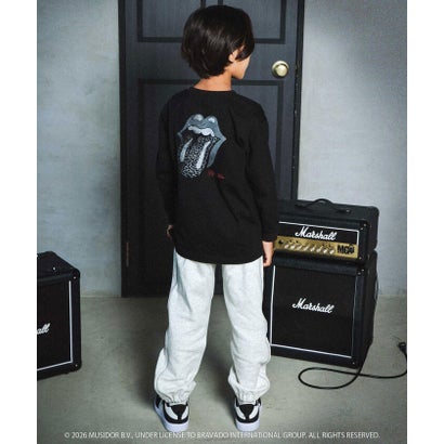 【ザ・ローリング・ストーンズxNEXCHIC】天竺フロッキープリントTシャツ(1 （レッド）｜詳細画像