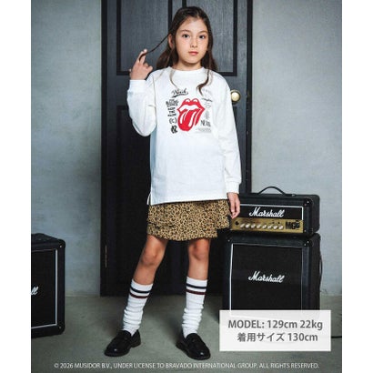 【ザ・ローリング・ストーンズxNEXCHIC】天竺フロッキープリントTシャツ(1 （ホワイト）｜詳細画像