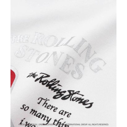 【ザ・ローリング・ストーンズxNEXCHIC】天竺フロッキープリントTシャツ(1 （ブラック）｜詳細画像