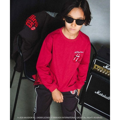 【ザ・ローリング・ストーンズxNEXCHIC】天竺フロッキープリントTシャツ(1 （ブラック）｜詳細画像