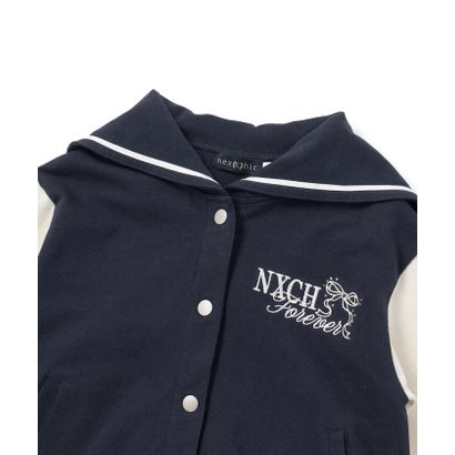 ネクシック nexchic セーラーカラースタジャン(110~150cm) （ネイビー）｜詳細画像