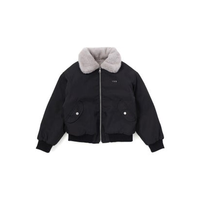 ネクシック nexchic タフタリバーシブルファージャケット(120~150cm) （ブラック）｜詳細画像