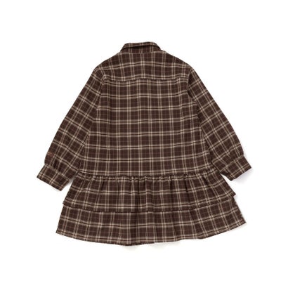 ネクシック nexchic 【お揃い】ネクタイ付きチェックワンピース＆ニットベストセット(110~150cm （ネイビー系）｜詳細画像
