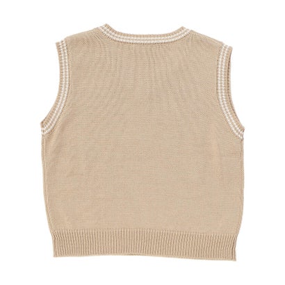 ネクシック nexchic 【お揃い】ネクタイ付きチェックワンピース＆ニットベストセット(110~150cm （ネイビー系）｜詳細画像