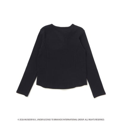 【ザ・ローリング・ストーンズxNEXCHIC】編み上げリブTシャツ(110~15 （レッド）｜詳細画像