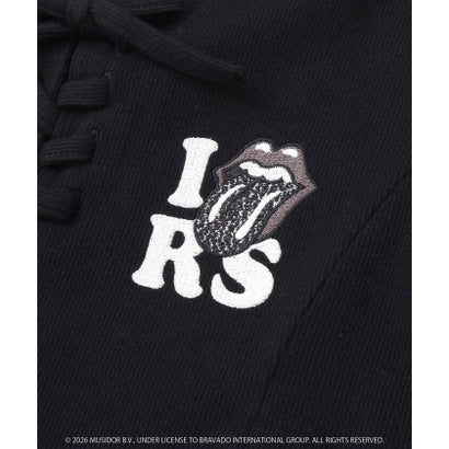 【ザ・ローリング・ストーンズxNEXCHIC】編み上げリブTシャツ(110~15 （レッド）｜詳細画像