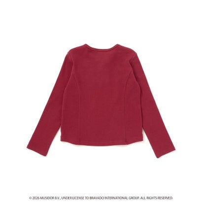 【ザ・ローリング・ストーンズxNEXCHIC】編み上げリブTシャツ(110~15 （レッド）｜詳細画像