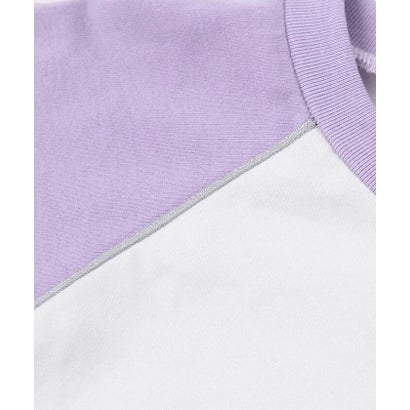 ロゴワッペン＆リボンディテールラグランロゴTシャツ(110~150cm) （パープル）｜詳細画像