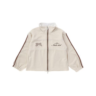 ネクシック nexchic レースラインリボン刺しゅうトラックジャケット(110~150cm) （オフホワイト）｜詳細画像