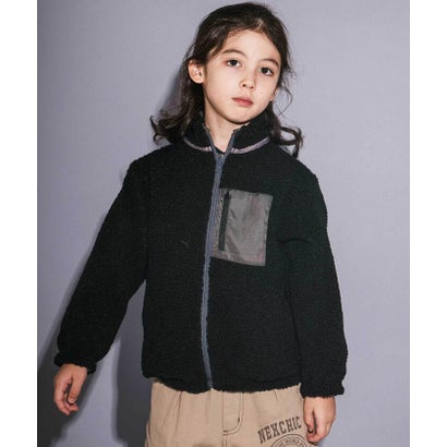 ネクシック nexchic タフタリバーシブル裏ボアジャケット(110~150cm) （グリーン）｜詳細画像