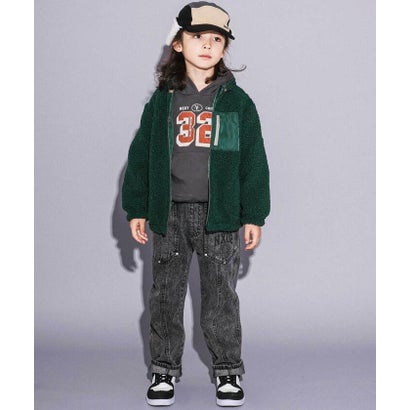 ネクシック nexchic タフタリバーシブル裏ボアジャケット(110~150cm) （グリーン）｜詳細画像