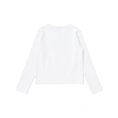 チェックレースアップビスチェ＆ロゴプリントTシャツセット(110~150cm) （ベージュ系）｜詳細画像