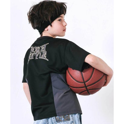 タフタ切り替えメッシュ半袖Tシャツ(110~150cm) （ホワイト）｜詳細画像