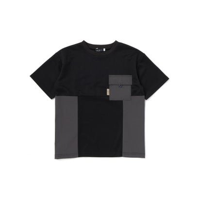 タフタ切り替えメッシュ半袖Tシャツ(110~150cm) （ホワイト）｜詳細画像