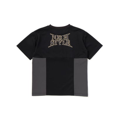 タフタ切り替えメッシュ半袖Tシャツ(110~150cm) （ブラック）｜詳細画像