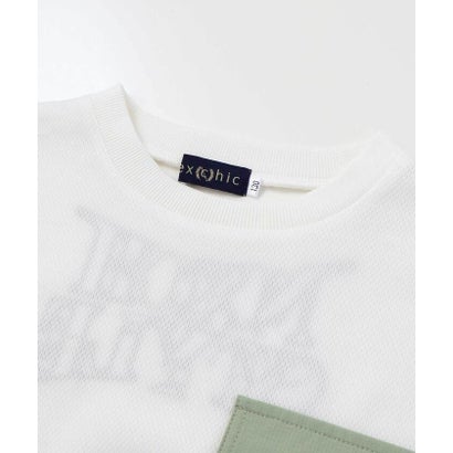 タフタ切り替えメッシュ半袖Tシャツ(110~150cm) （ブラック）｜詳細画像