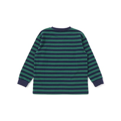 ボーダーワッペン付きTシャツ(110~150cm) （ブラック系）｜詳細画像