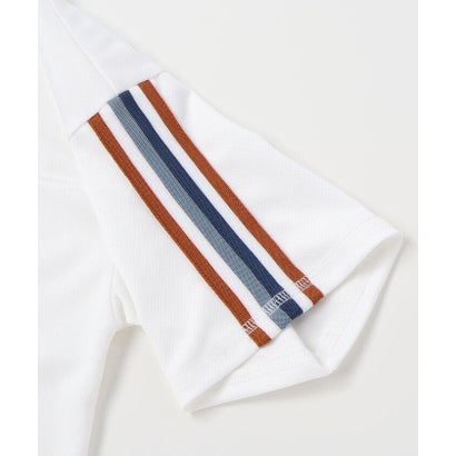 太ラインポイントメッシュTシャツ(110~150cm) （ホワイト）｜詳細画像