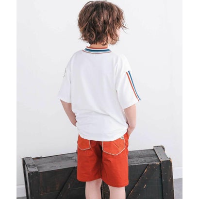 太ラインポイントメッシュTシャツ(110~150cm) （ホワイト）｜詳細画像