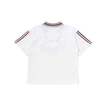 太ラインポイントメッシュTシャツ(110~150cm) （ホワイト）｜詳細画像