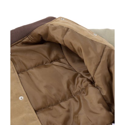 ネクシック nexchic ピーチ起毛タフタロゴパッチスタジャン(110~150cm) （ベージュ）｜詳細画像