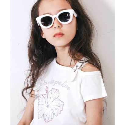 ベルトアクセント・ワンショルダー天竺Tシャツ(110~150cm) （パープル）｜詳細画像