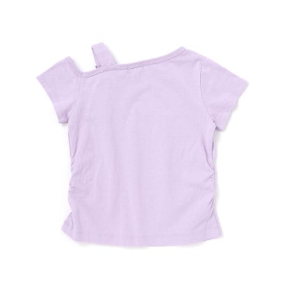 ベルトアクセント・ワンショルダー天竺Tシャツ(110~150cm) （パープル）｜詳細画像