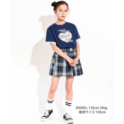 【接触冷感】袖レースハートパッチ天竺Tシャツ(110~150cm) （イエロー）｜詳細画像