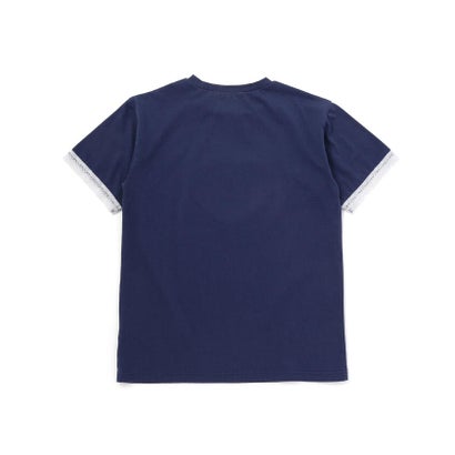 【接触冷感】袖レースハートパッチ天竺Tシャツ(110~150cm) （イエロー）｜詳細画像