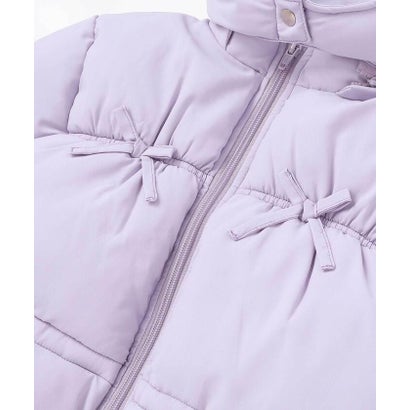 ネクシック nexchic リボン付きフードタフタコート(110~150cm) （パープル）｜詳細画像