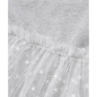 ネクシック nexchic 切り替えVネックチュール裏毛ワンピース(110~150cm) （ブルー）｜詳細画像
