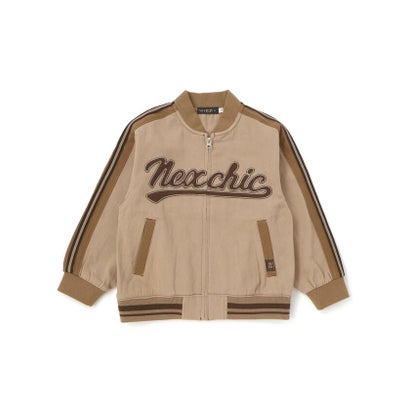 ネクシック nexchic ロゴ刺しゅうバックプリントジャケット(110~150cm) （ネイビー）｜詳細画像
