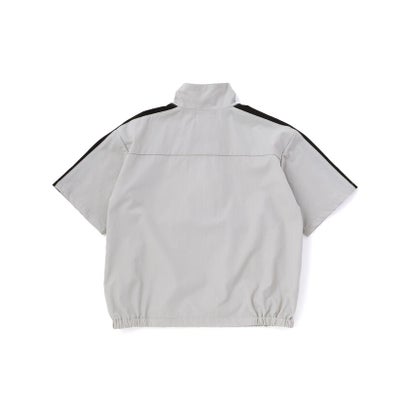 ネクシック nexchic 半袖ハーフジップ＆ハーフパンツ セットアップ(110~150cm) （グレー）｜詳細画像