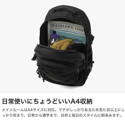 日本正規品 リュック レディース メンズ デイパック 小さめ ブランド リュックサック 軽量 軽い 通学 A4 PC収納 シンプル Absolute Backpack Mini NB65ABG010 （BLACK）｜詳細画像