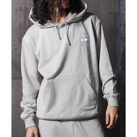 3連 クロス プルパーカー （GRAY）