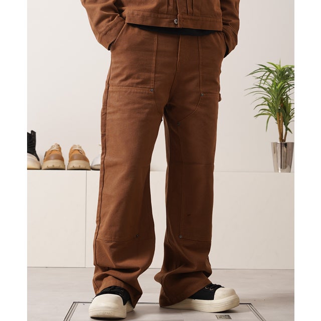 ダブルニー ストレートパンツ （ダックCAMEL）