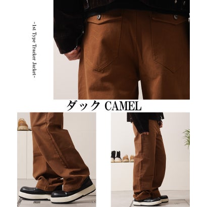 ステッチデザイン ストレートパンツ （デニムBLACK）｜詳細画像