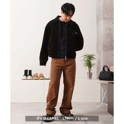 ステッチデザイン ストレートパンツ （デニムBLACK）｜詳細画像