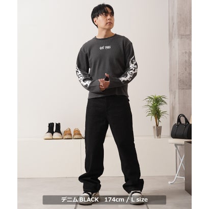 ステッチデザイン ストレートパンツ （ダックCAMEL）｜詳細画像