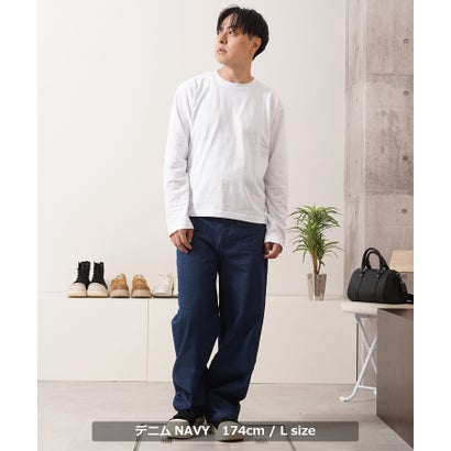 ステッチデザイン ストレートパンツ （ダックCAMEL）｜詳細画像