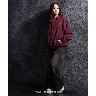 ワンフォークロージング 1111clothing グラフィック コーチジャケット （WINE）｜詳細画像