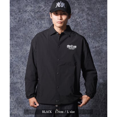 ワンフォークロージング 1111clothing グラフィック コーチジャケット （WINE）｜詳細画像
