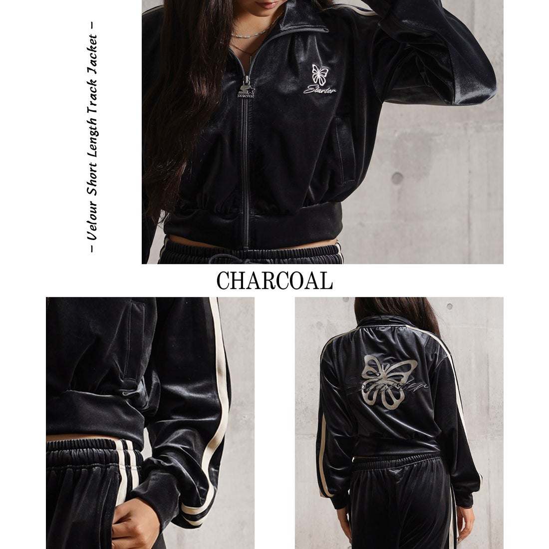 ワンフォークロージング 1111clothing STARTER / ベロア ショート丈