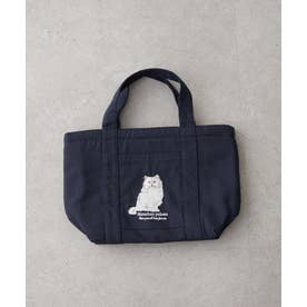 【うちのこシリーズ】アニマル刺繍保冷トート （navy）
