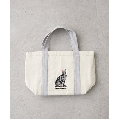 【うちのこシリーズ】アニマル刺繍保冷トート （beige）｜詳細画像