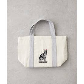 【うちのこシリーズ】アニマル刺繍保冷トート （beige）