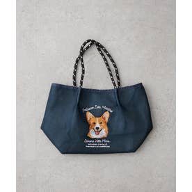 【うちのこシリーズ】アニマルメッシュプチバッグ （navy）
