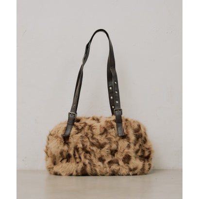 ナイスクラップ NICE CLAUP 【RMAF】フェイクファーボストンバック （beige）｜詳細画像