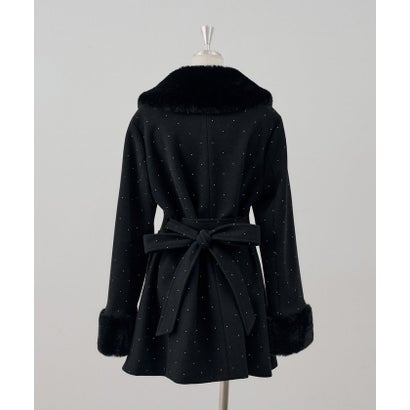 【continuer】フェイクファー付2wayミドルコート （CGY）｜詳細画像