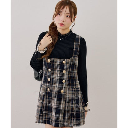 ナイスクラップ NICE CLAUP 【continuer】バックレースアップミニワンピース （IVY）｜詳細画像